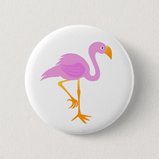Pink Flamingo Button (Front)