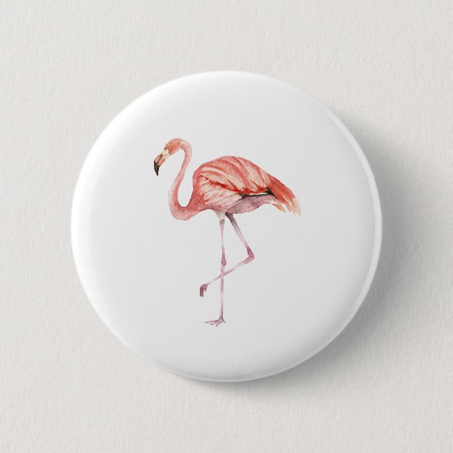 Pink Flamingo Button (Front)