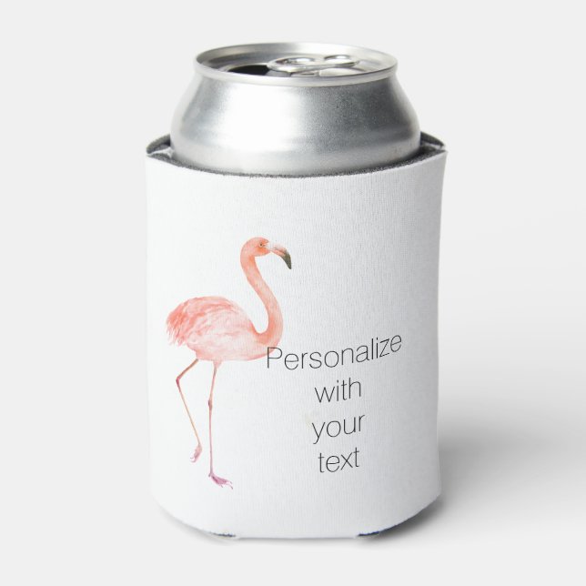 Pink Flamingo Can Cooler (Can Front)