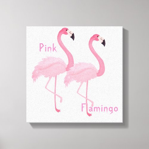 Pink Flamingo  Canvas Print