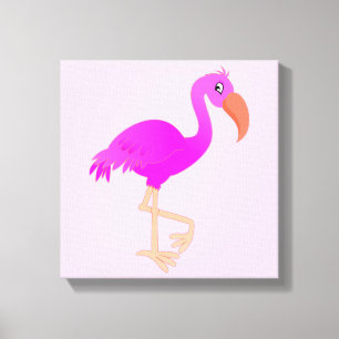Pink Flamingo Canvas Print - Your Colors