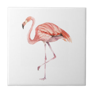 Pink Flamingo Ceramic Tile