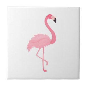 Pink Flamingo Ceramic Tile
