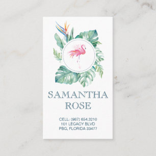 Pink Flamingo Coastal Mommy Card