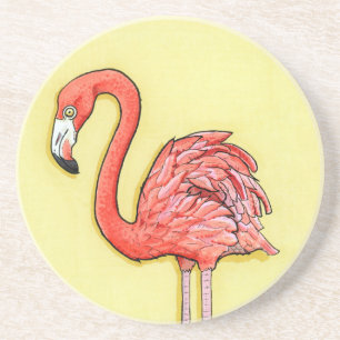 Pink Flamingo Coaster