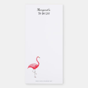 Pink Flamingo Cute Rainforest Bird Tropical Magnetic Notepad