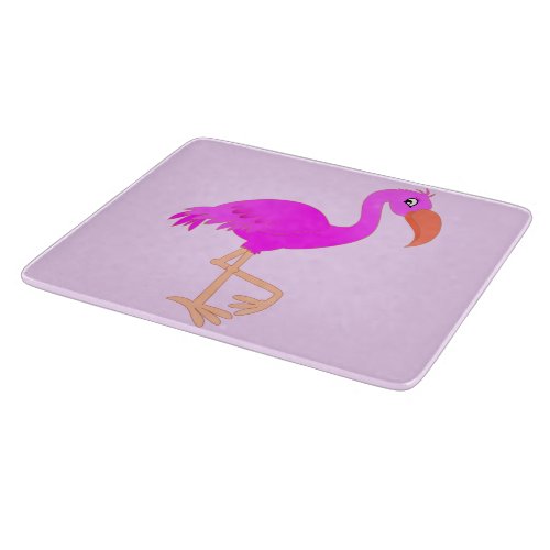 Pink Flamingo Cutting Board _ Customizable