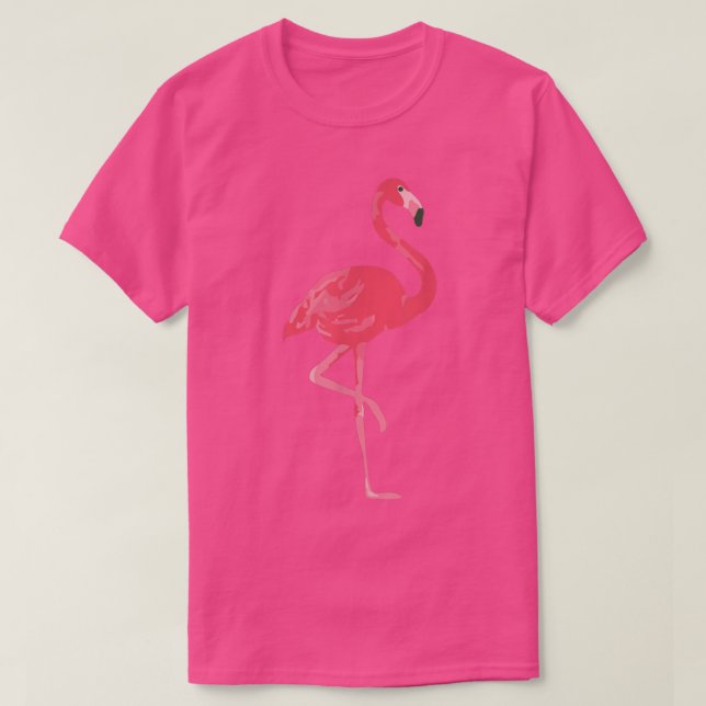 Pink Flamingo Design  T-Shirt (Design Front)