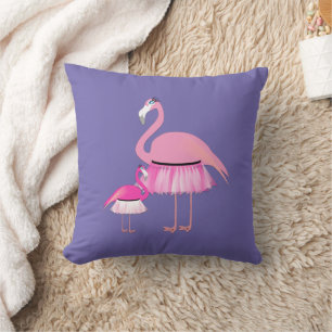 Pink Flamingo Design - Throw Pillow