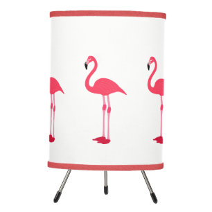 Pink Flamingo Design Tripod Lamp