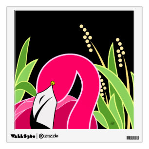 Pink Flamingo Design Wall Decal