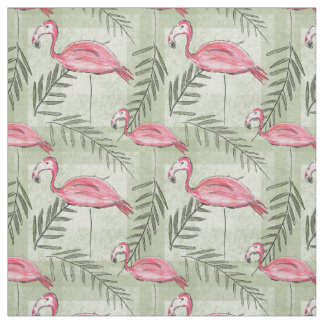 Pink Flamingo & Fabric