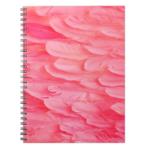 Pink Flamingo Feathersflamingo,feather,pink,textur Notebook