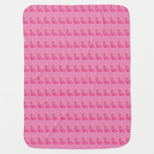 Pink Flamingo Flamingoes Tropical Bird Blanket