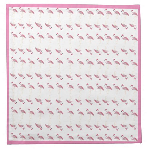 Pink Flamingo Flamingos Cloth Napkin