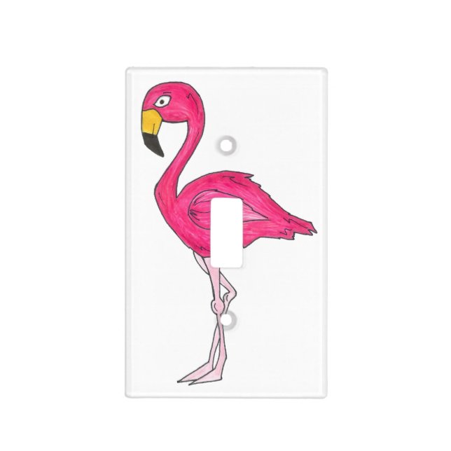 Pink Flamingo Flamingos Tropical Bird Light Cover (Front)