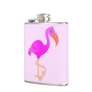 Pink Flamingo Flask