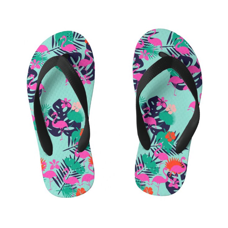 Pink Flamingo Flip Flops Zazzle