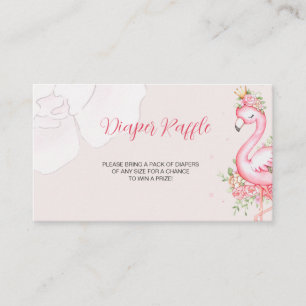   Pink Flamingo Floral Book Request Enclosure Card
