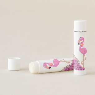 Pink Flamingo Floral Lip Balm