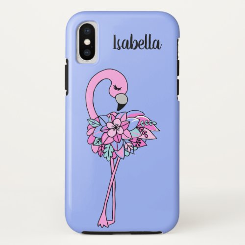 Pink Flamingo Floral Phone Case