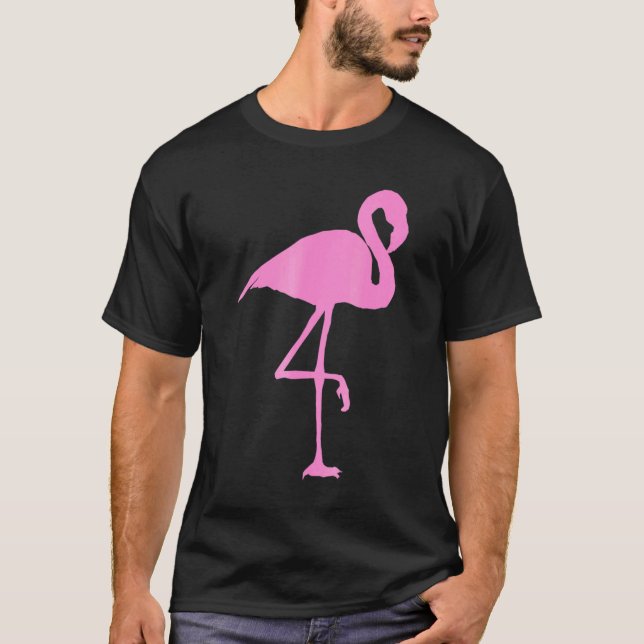 Pink Flamingo Florida Bird T-Shirt (Front)
