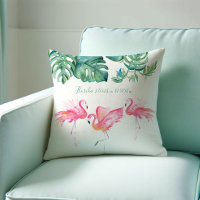 Pink Flamingo Florida Living Room Decor