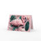 Pink Flamingo Folded Postcard, Card