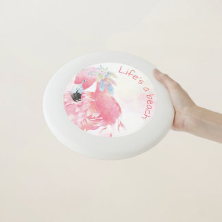 Pink Flamingo Frisbee