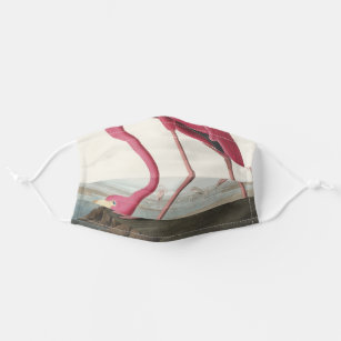 Pink Flamingo from Birds of America Adult Cloth Face Mask