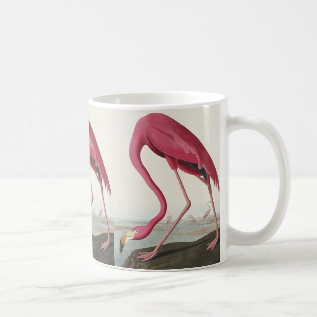 Pink Flamingo from Birds of America Coffee Mug (Right)