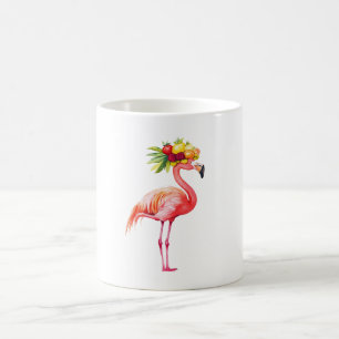 Pink Flamingo Fruit Coffee Mug