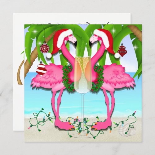 Pink Flamingo Fun Invitation holidayZ