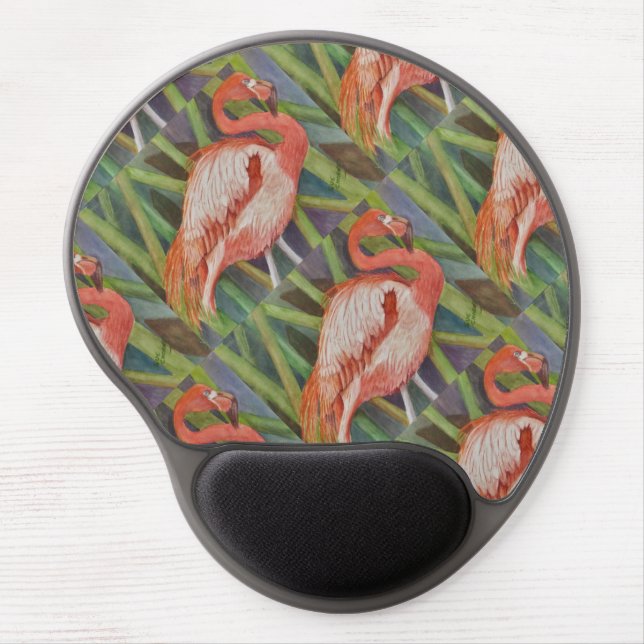 PINK FLAMINGO GEL MOUSE PAD (Front)