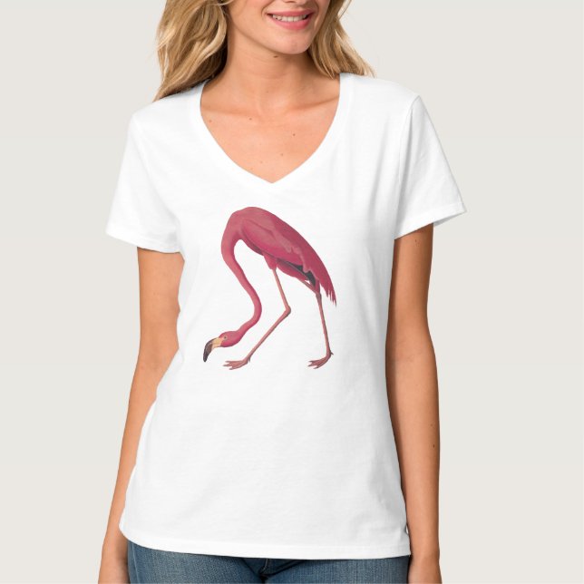 Pink Flamingo Girl's T-Shirt (Front)