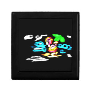 Pink flamingo glow gift box