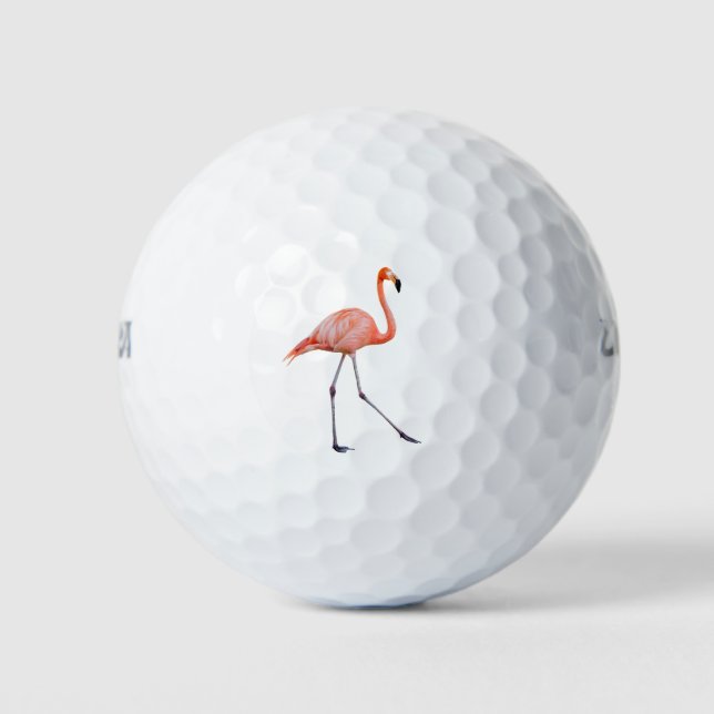 Pink Flamingo Golf Balls (Front)