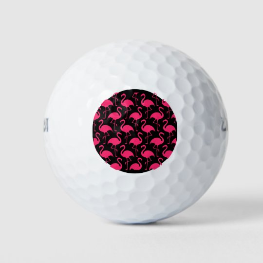 Pink Flamingo Golf Gift Golf Balls | Zazzle.com