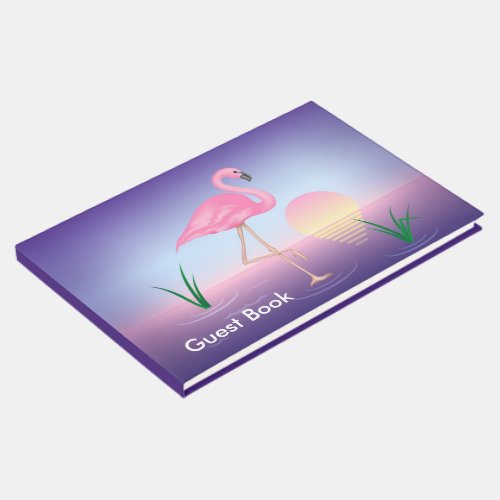 Pink Flamingo Guest Book