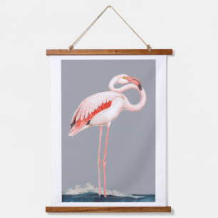 Pink Flamingo Hanging Tapestry