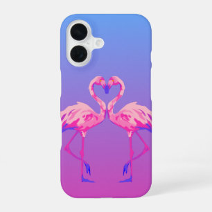 Pink Flamingo Heart iPhone case