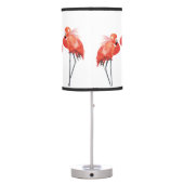 Pink Flamingo Home Decor Table Lamp (Back)
