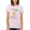 Pink Flamingo In A Santa Hat By A Palm Tree