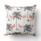 Pink Flamingo in Palm trees home decor pillow