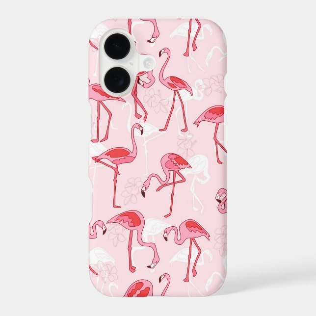 Pink flamingo iphone case (Back)
