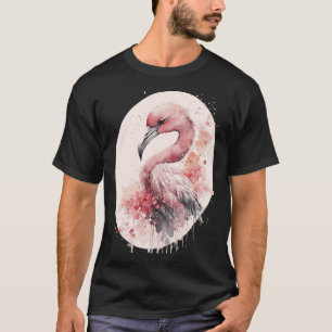 Pink Flamingo Japanese Cherry Blossom Sakura 1 T-Shirt
