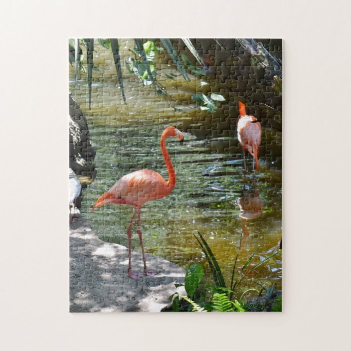 Pink Flamingo Jigsaw Puzzle | Zazzle.com