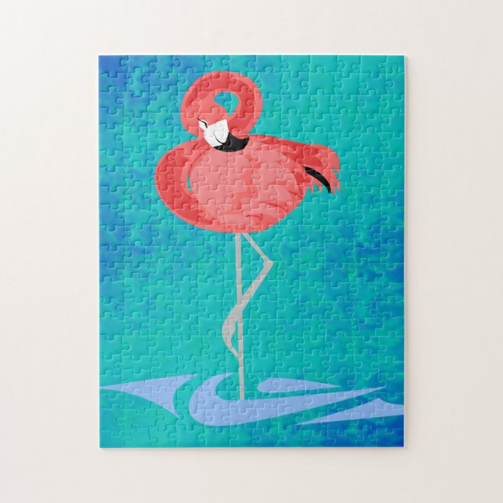 Pink Flamingo Jigsaw Puzzle | Zazzle.com