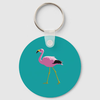 Pink Flamingo Keychain