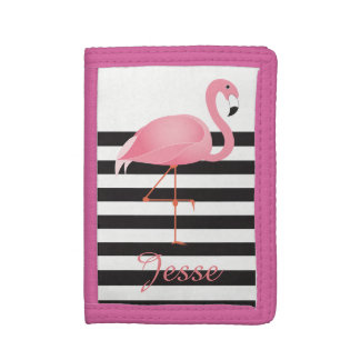 Pink flamingo kid's wallet